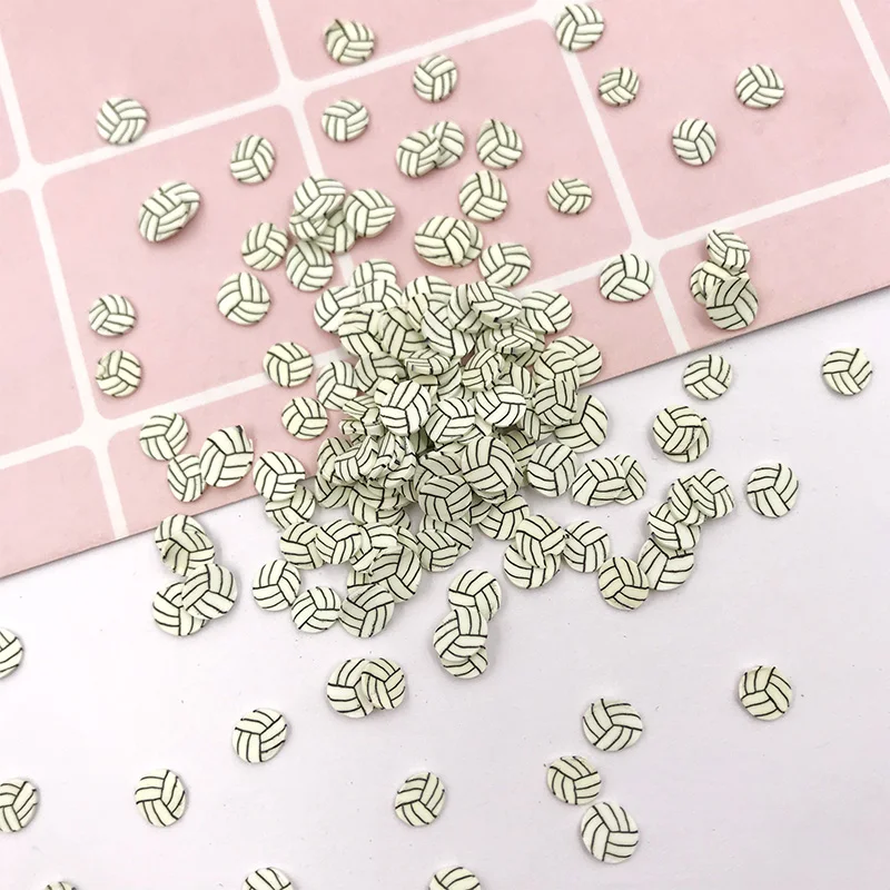 Горячая глина 50 г кусочки футбольного баскетбола и волейбола полимерная для