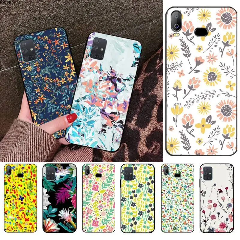 Сезон весна Цветочный узор Корпус под плетенную сумку чехол для телефона Samsung A10