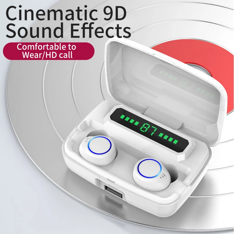 Беспроводные наушники M11 TWS V5.1 Bluetooth-наушники HiFi IPX7 водонепроницаемые