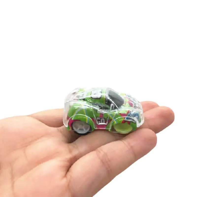 36 шт./лот прозрачный мини автомобиль детский гоночный мультяшный Тяговый автобус