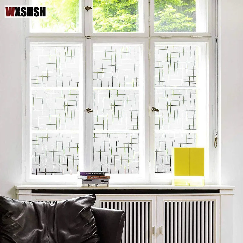3d пленка для окон матовая стеклянная украшения дома статическая без клея Прямая