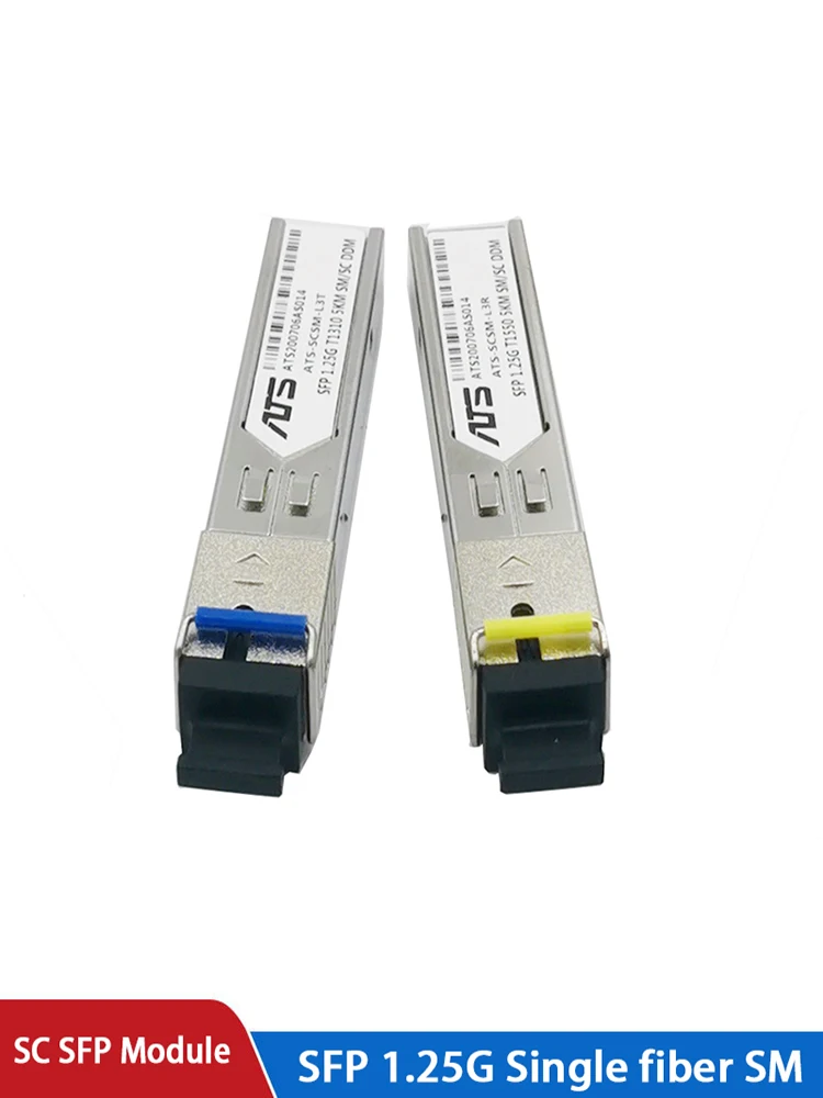 SFP модуль SC разъем 1 25G BiDi 1310nm/1550nm WDM переключатель трансивер sfp модуля с