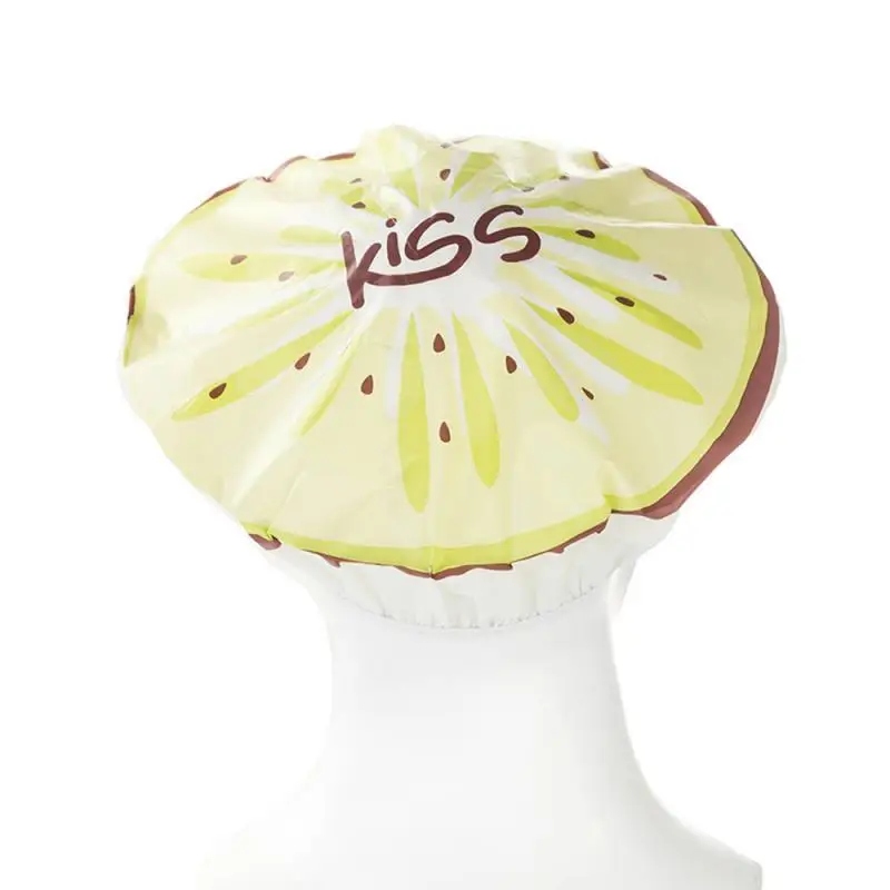 Шапочка для душа с милыми фруктами водонепроницаемая шапочка ванны эластичная