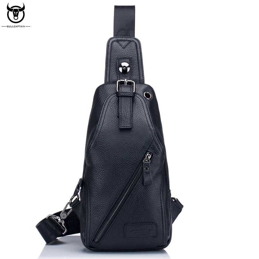 Сумка Кроссбоди мужская из натуральной кожи с отделением для наушников| |