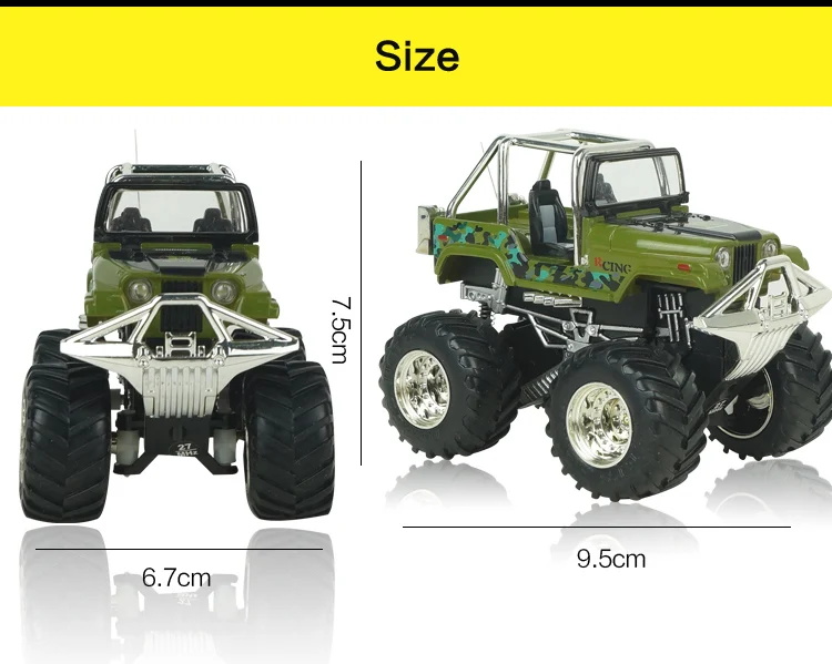 1:43 мини автомобили RC автомобиль внедорожник 4 канала электрический модель Радио