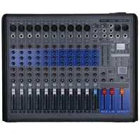 professional audio mixer 12 channel mixing console digital 256 dsp studio sound card with bluetooth usb interface