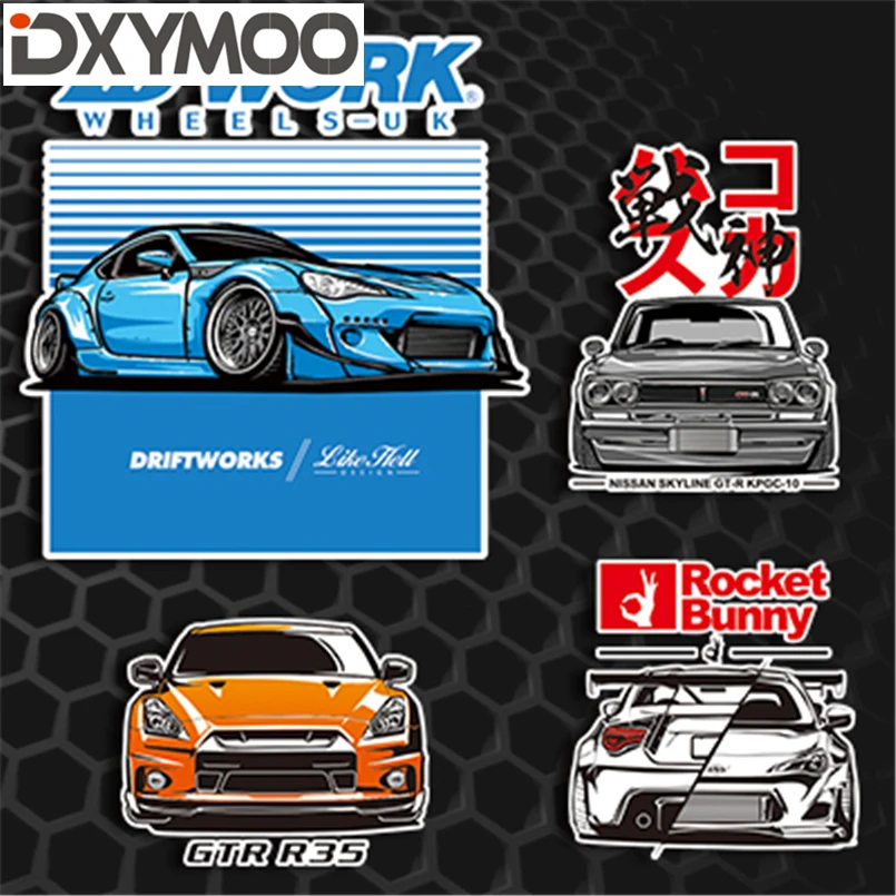 Мотоциклетные наклейки на окна автомобиля Drift Tengoku для Wheel Works Bunny 86 GTR R35 |