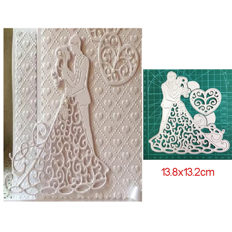 

Cutting dies Wedding Couple Metal Cutting Dies Stencils dies for DIY Scrapbooking dies Paper Craft Card Making Embossing Die Cut