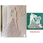 Вырубные штампы для свадебных пар, металлические штампы-трафареты для самостоятельного скрапбукинга, штампы для бумаги, изготовления карточек, тиснения, высечки