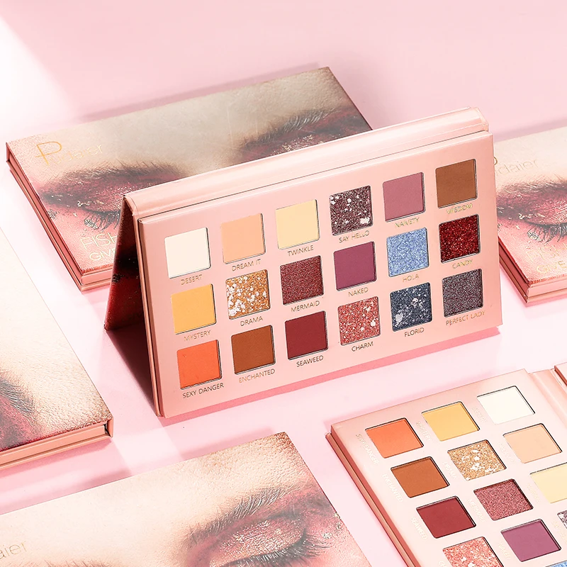 New Changeable Nude Eye Shadow Beauty Palette Makeup Kit 18 Colors Matte Shimmer Glitter Eyeshadow Powder Waterproof Pigmented |