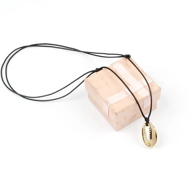 Простой цепочка веревка ручной работы ожерелье для женщин модные золотые Цвет