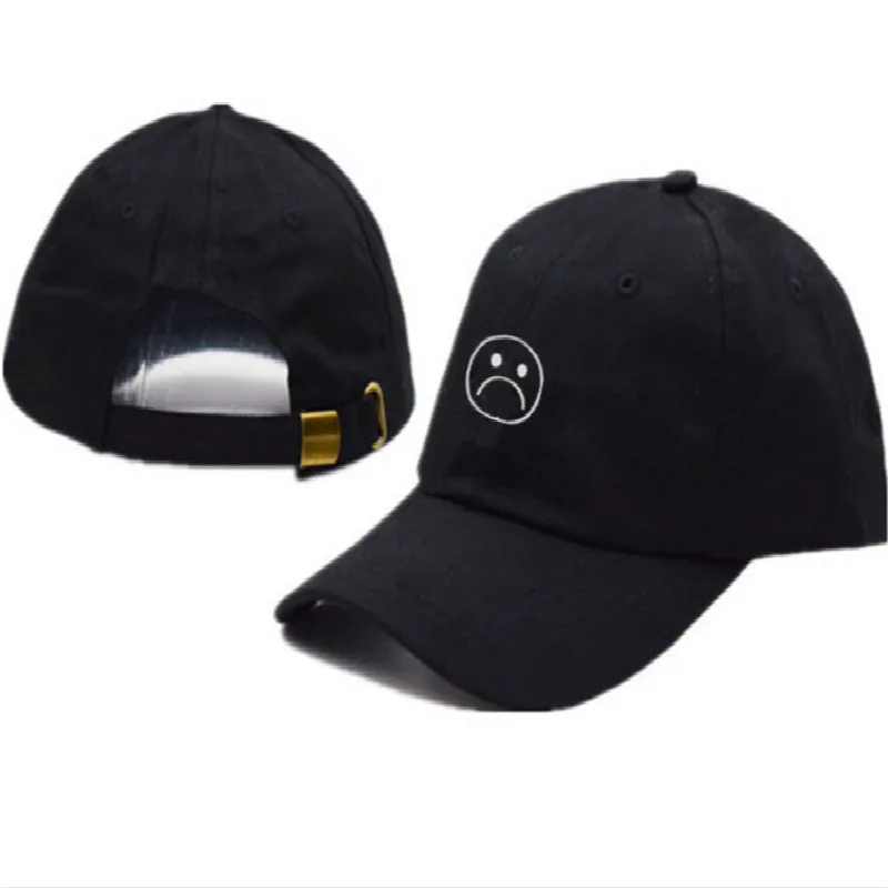Sad boy бейсболка хип-хоп вышивка крик лицо папа шляпа уличная одежда мужчины рэпер