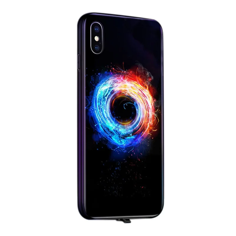For IPhone X XR XS Max Pro Phone Case Voice Activated Luminous Protector Cellphone Back | Мобильные телефоны и аксессуары