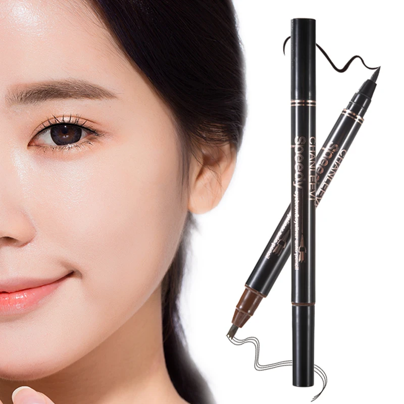 Бровей подводка для глаз в сочетании карандаш черная жидкая Водонепроницаемый 3
