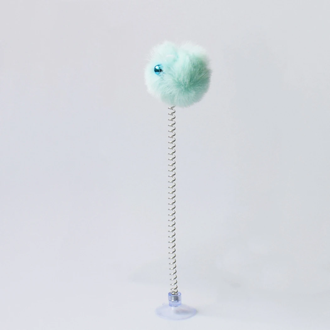 

Cat Toys Funny Cats Plush Ball Shape Toy Pet Kitten Products With Bottom Sucker Elastic Interactive Kitty Teaser Wand Catnip Toy