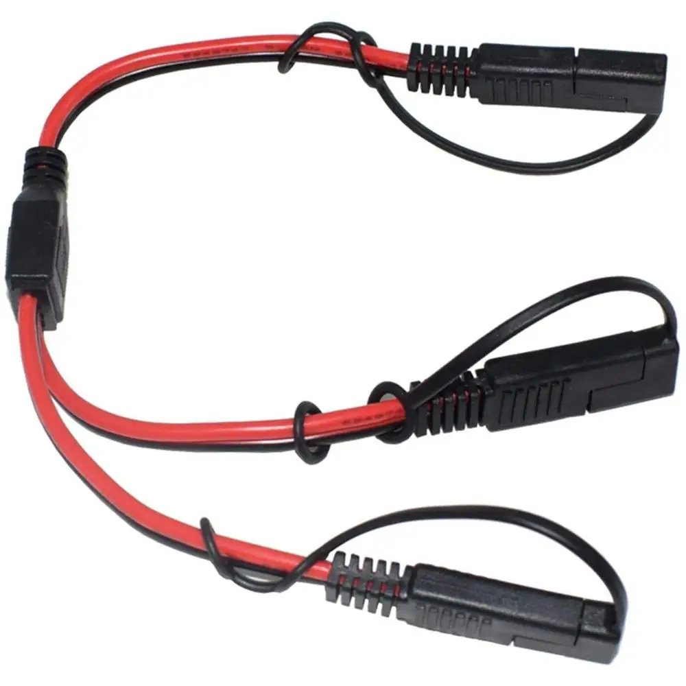 Автомобильный соединительный кабель 14AWG SAE DC 1 к 2 Удлинительный подходит для