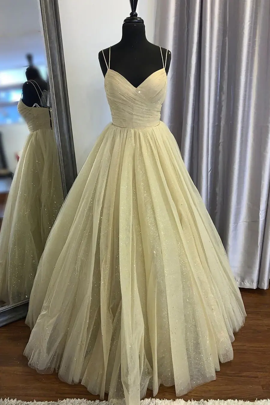 Vestidos De Fiesta бальное платье вечернее длинное 2020 фатиновое с блестками Robe Soiree на