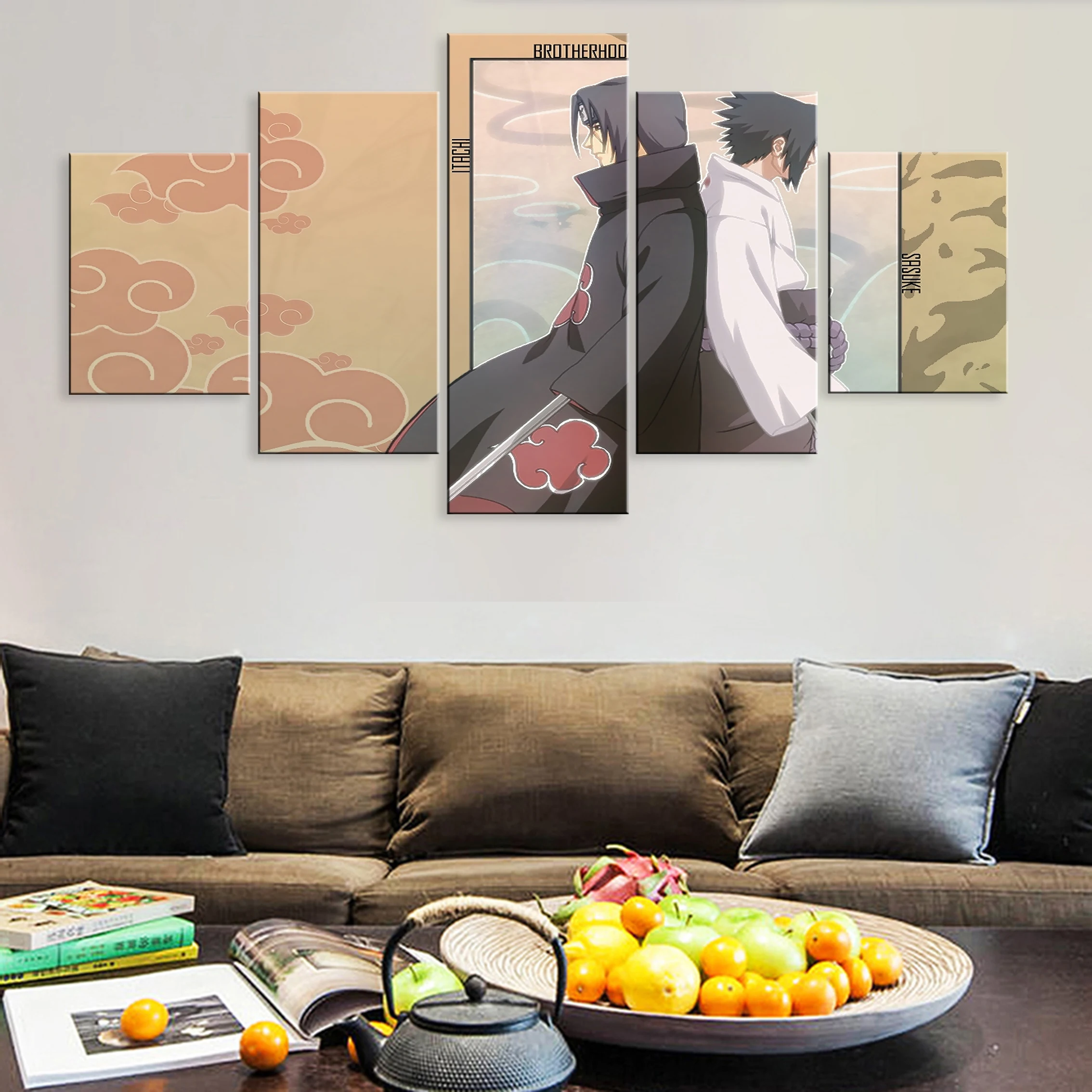 

Printed Modern Modular Art Hd Home Decoration Pictures 5 Pieces Poster Canvas Painting Wall Decor Anime NARUTO