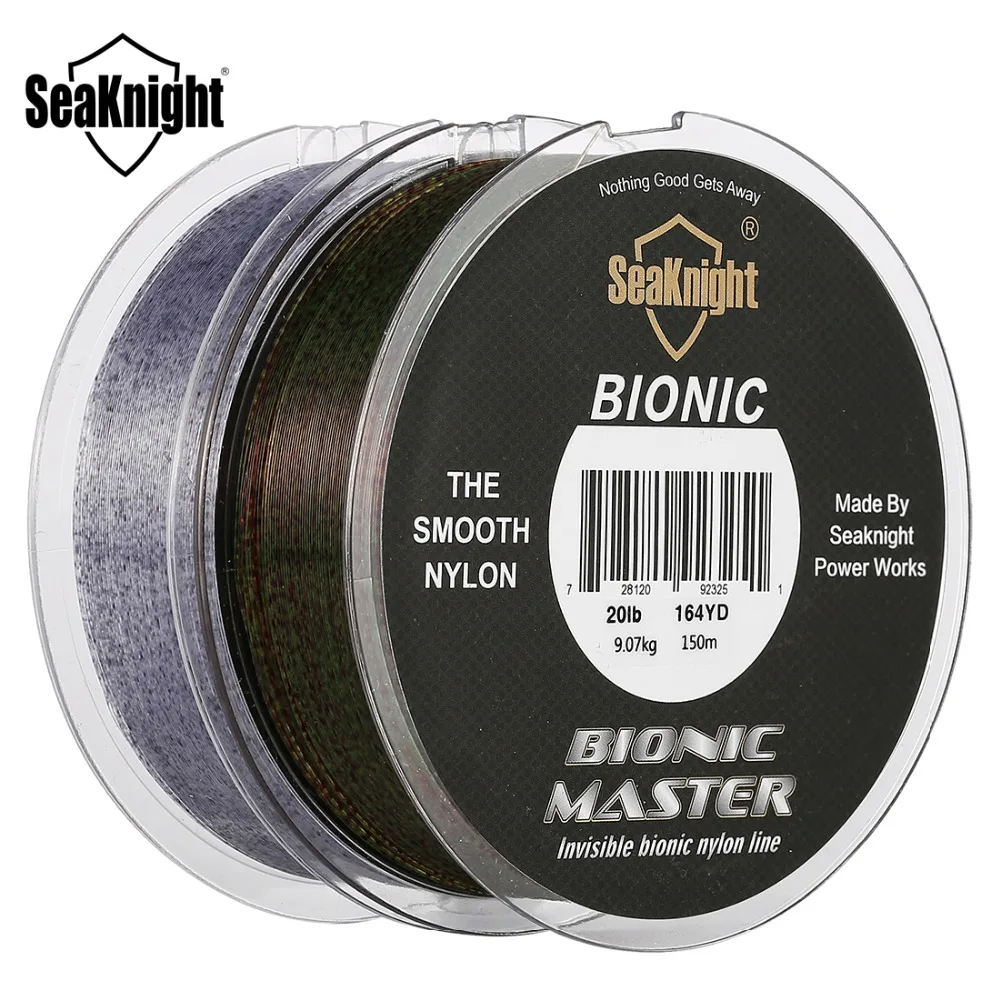 Рыболовная леска SeaKnight BIONIC MASTER 150 м гладкая невидимая камуфляжная 2-25 фунтов