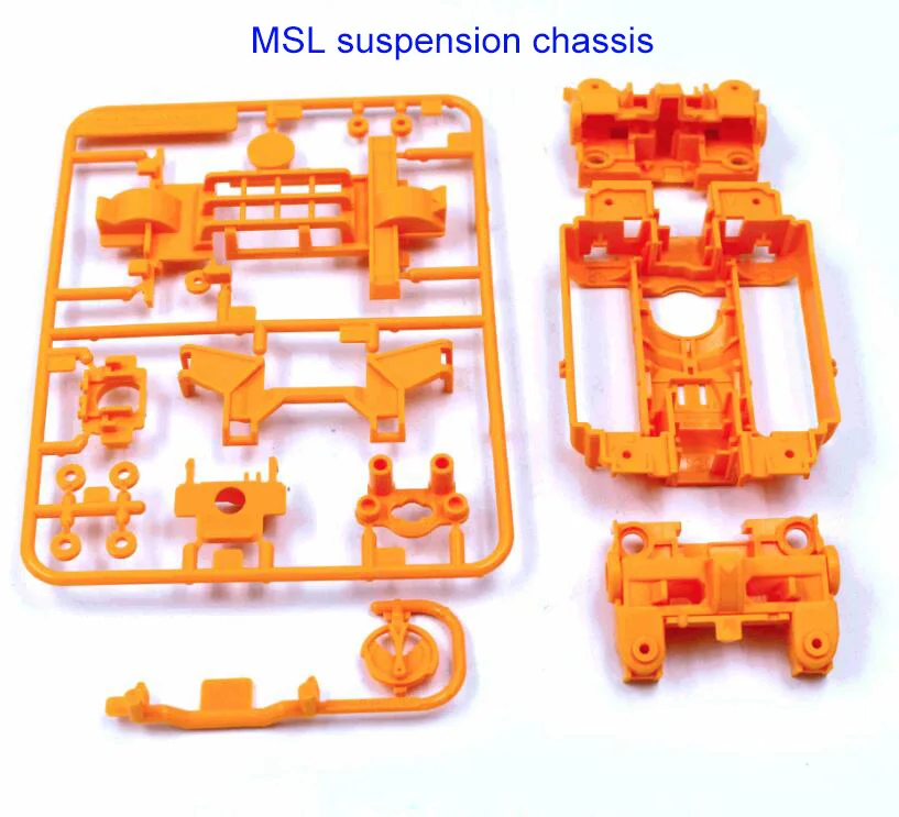 Tamiya MS/MSL шасси с ЧПУ внутренняя подвеска полые вторичная обработка для 1/32 мини 4WD