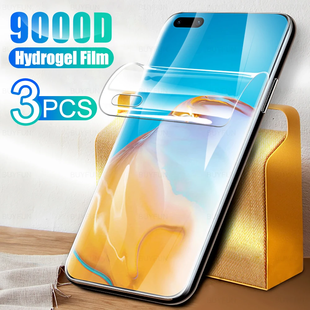 

3PCS Hydrogel Film Screen Protector For Huawei P40 Pro P40 Lite E Protective Film huawei p40 pro plus p40 pro p40 lite p40lite e