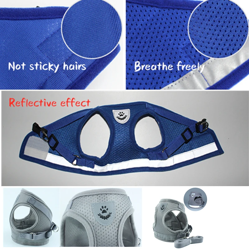 BarkMeow поводок для собак жилет тип нагрудный ремень домашних животных набор из