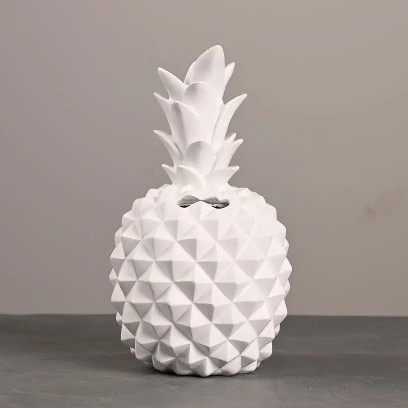 

Resin Pineapple Sculpture Piggy Bank Ornament Room Decor Northern Europe Simple Home Decoration For Living Room Statue