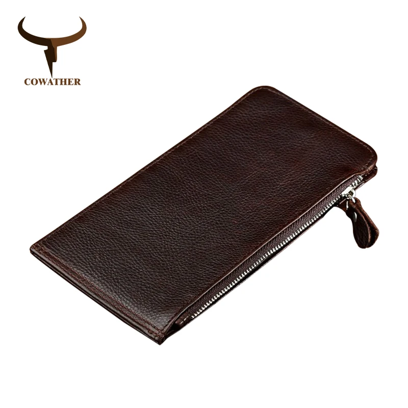 Мужской кошелек из натуральной воловьей кожи с отделением для карт|Мужские