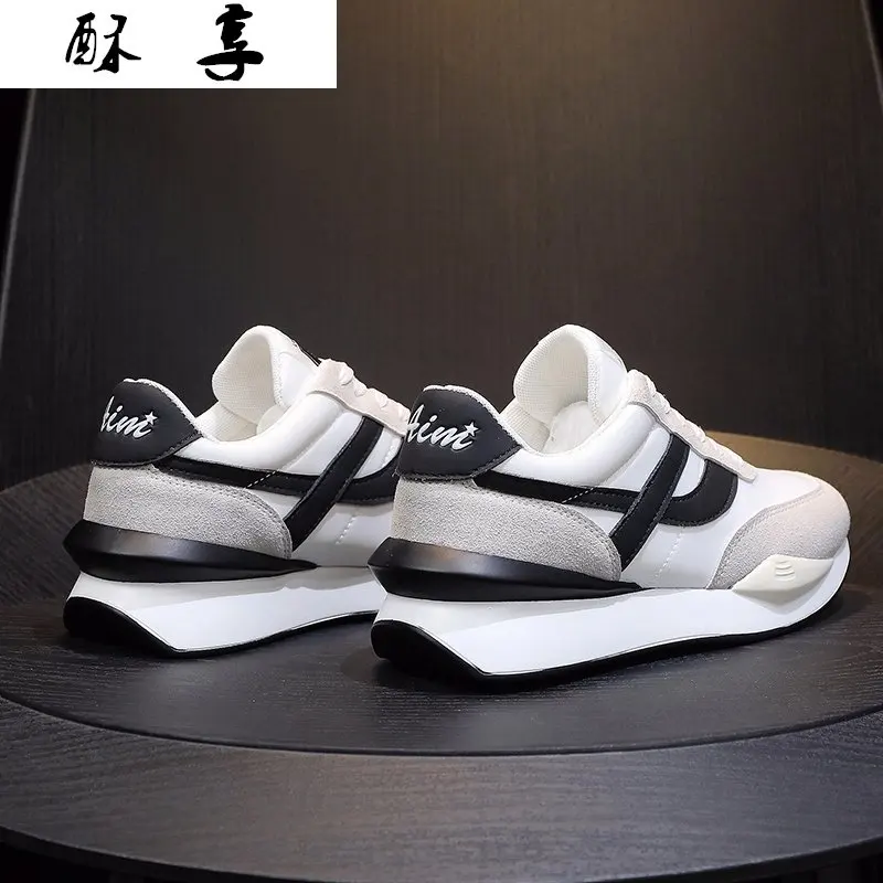 

Women's Thick-soled Shoes Thick-soled Dad Shoes Chunky Sneakers Women Slip Forrest Shoes Increased Leisure Vulcanized Shoes