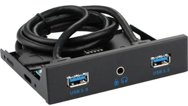 LBSC USB3.0 20Pin * 2 + аудио интерфейс наушников Настольный компьютер панель гибкого