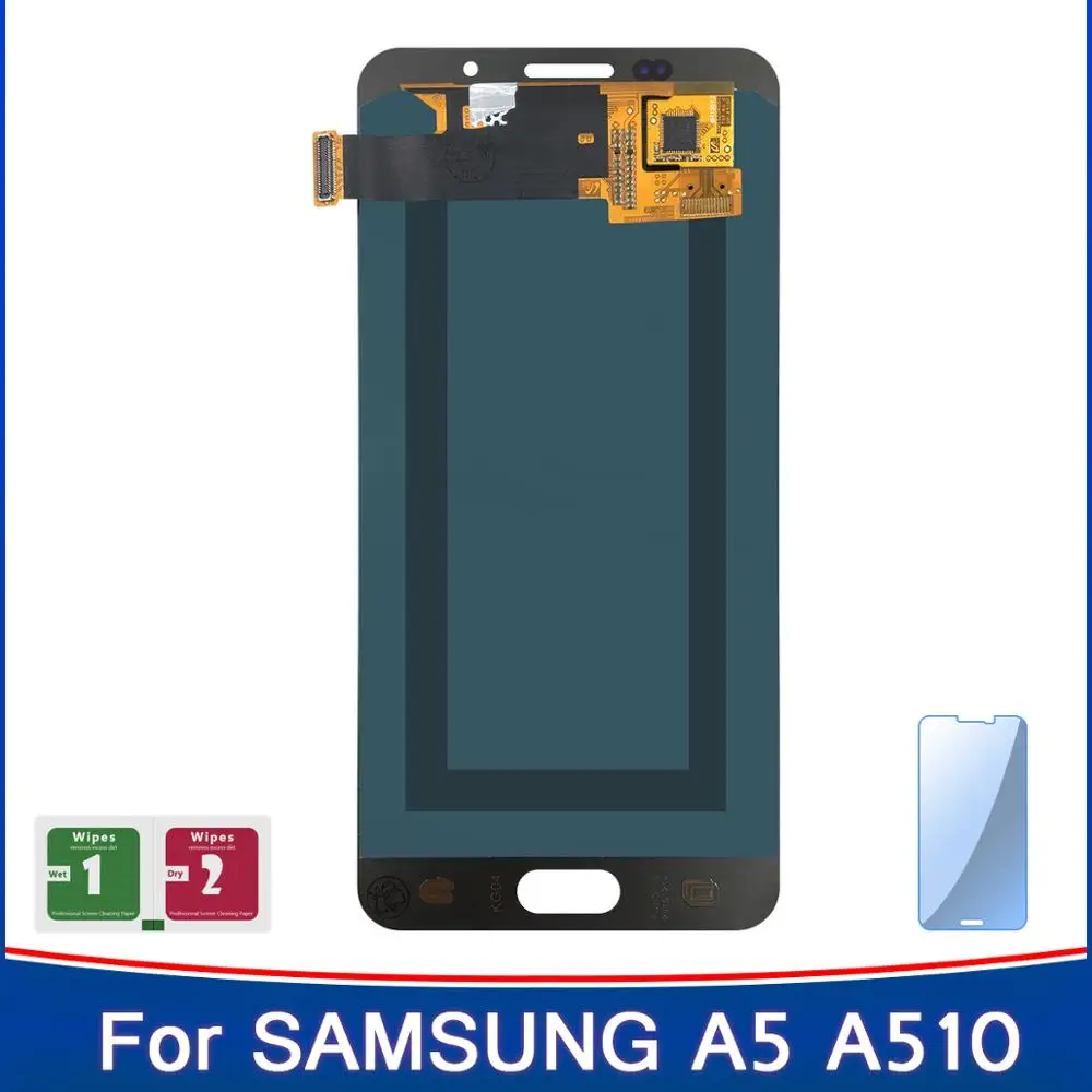 100% протестированный OLED ЖК-дисплей для Samsung A5 2016 A510 A510F A510M SM-A510F сенсорный экран