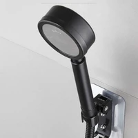 toilet booster shower nozzle stainless steel drop proof water saving black shower nozzle detachable universal interface h8107