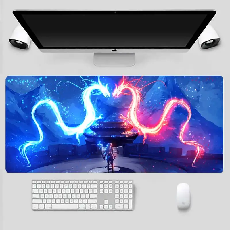 

Dragon Durable Rubber Mouse Mat Pad X XL XXL Non-slip Cushion Thickness 2mm LockEdge equal LE