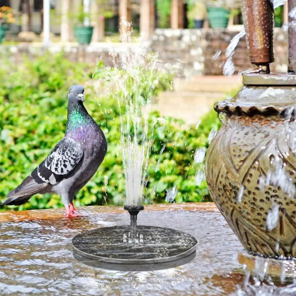 

2.4W 9V Solar Fountain Pump Portable Floating Solar Powered Water Fountain Pump for Birdbath Garden Backyard Pond Pool 2021