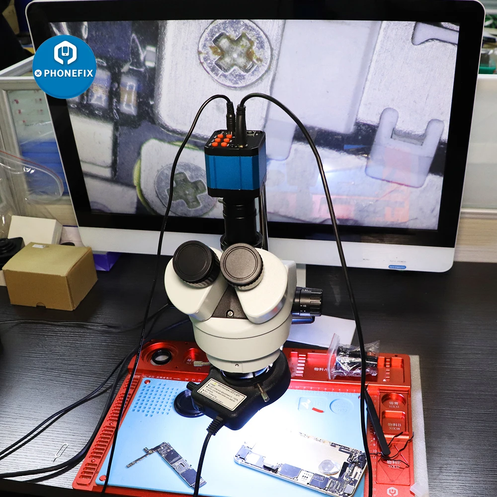 Цифровая камера 38MP 14MP 16MP HDMI USB C Mount микроскоп для промышленной электронной