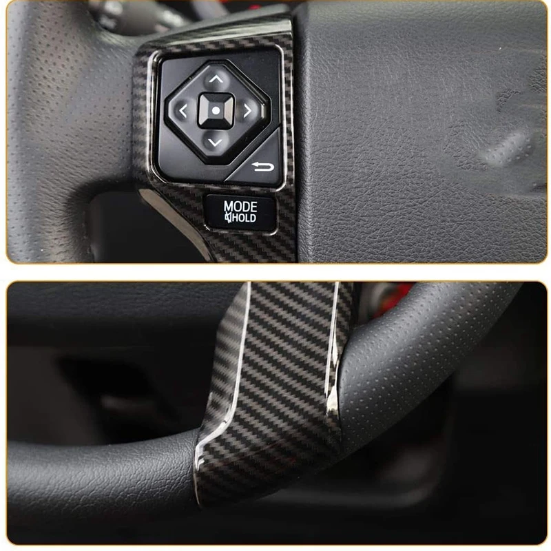 

Steering Wheel Cover Trim For 2016-2020 Toyota Tacoma 2014-2020 & Center Console Gear Shift Panel Cover