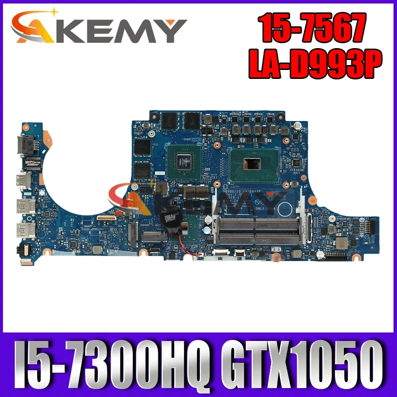 LA D993P оригинальная материнская плата для For DELL Inspiron 15 7567 с I5 7300HQ GTX1050