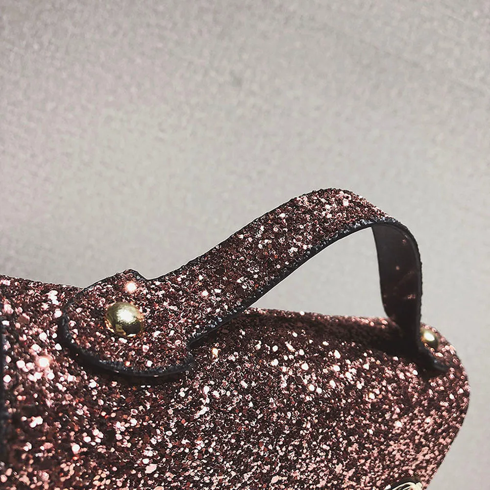 Женская сумка из искусственной кожи с блестками и буквенным принтом на молнии, сумка через плечо, сумки на плечо, сумочка