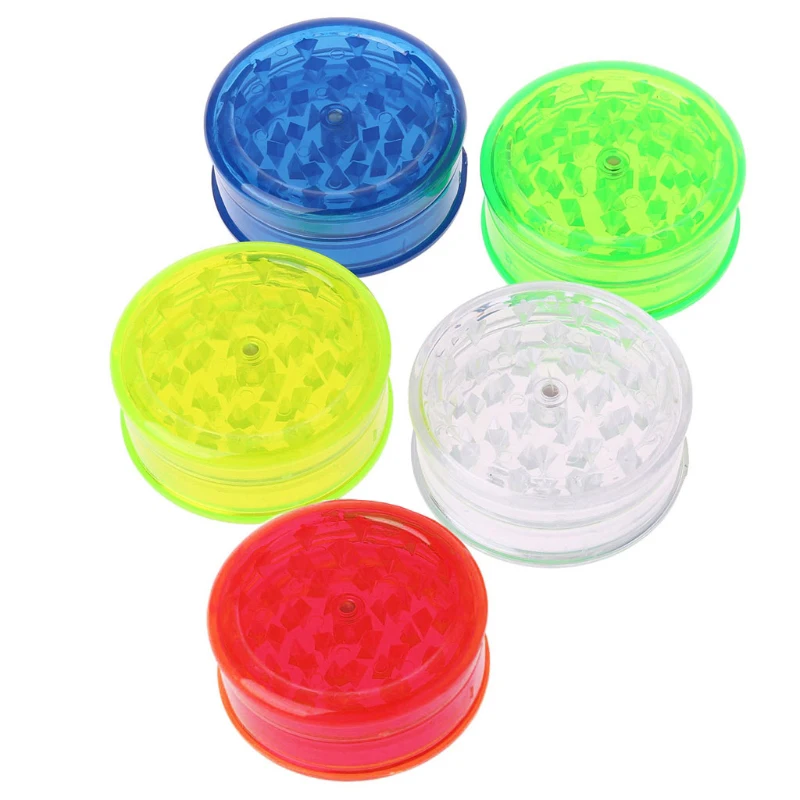 

Round Shape Plastic Tobacco Grinder Herb Grinder Tobacco Spice Crusher
