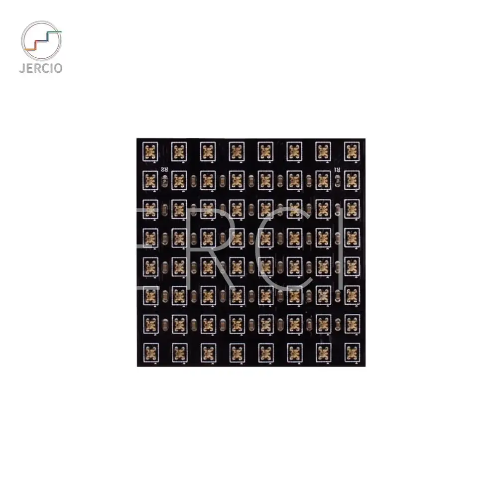 Пиксельная Светодиодная панель JERCIO 8X8 WS2812B SK6812 RGB DC5v IC чип цифровая светодиодная