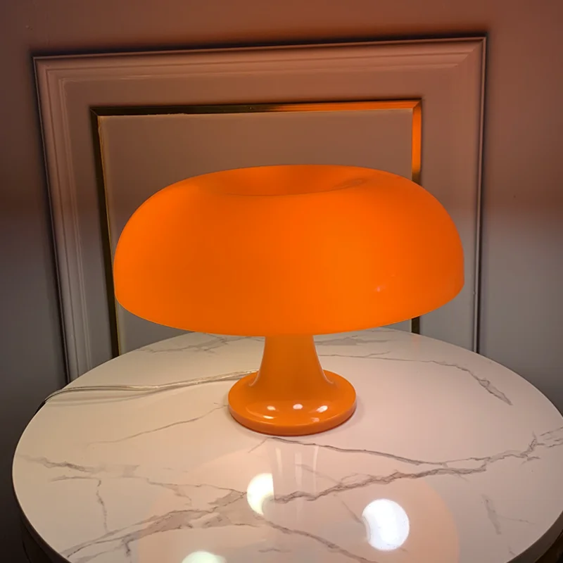 

Italy Designer Led Mushroom Table Lamp for Hotel Bedroom Bedside Living Room Decoration Lighting Modern Minimalist Desk Lights