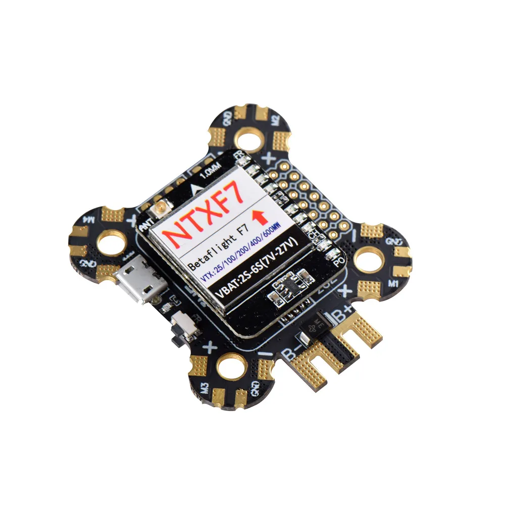 Контроллер полета NTXF7 30x30 мм F722 переключаемый 600 мВт VTX PDB OSD барометр AIO 3 6S для