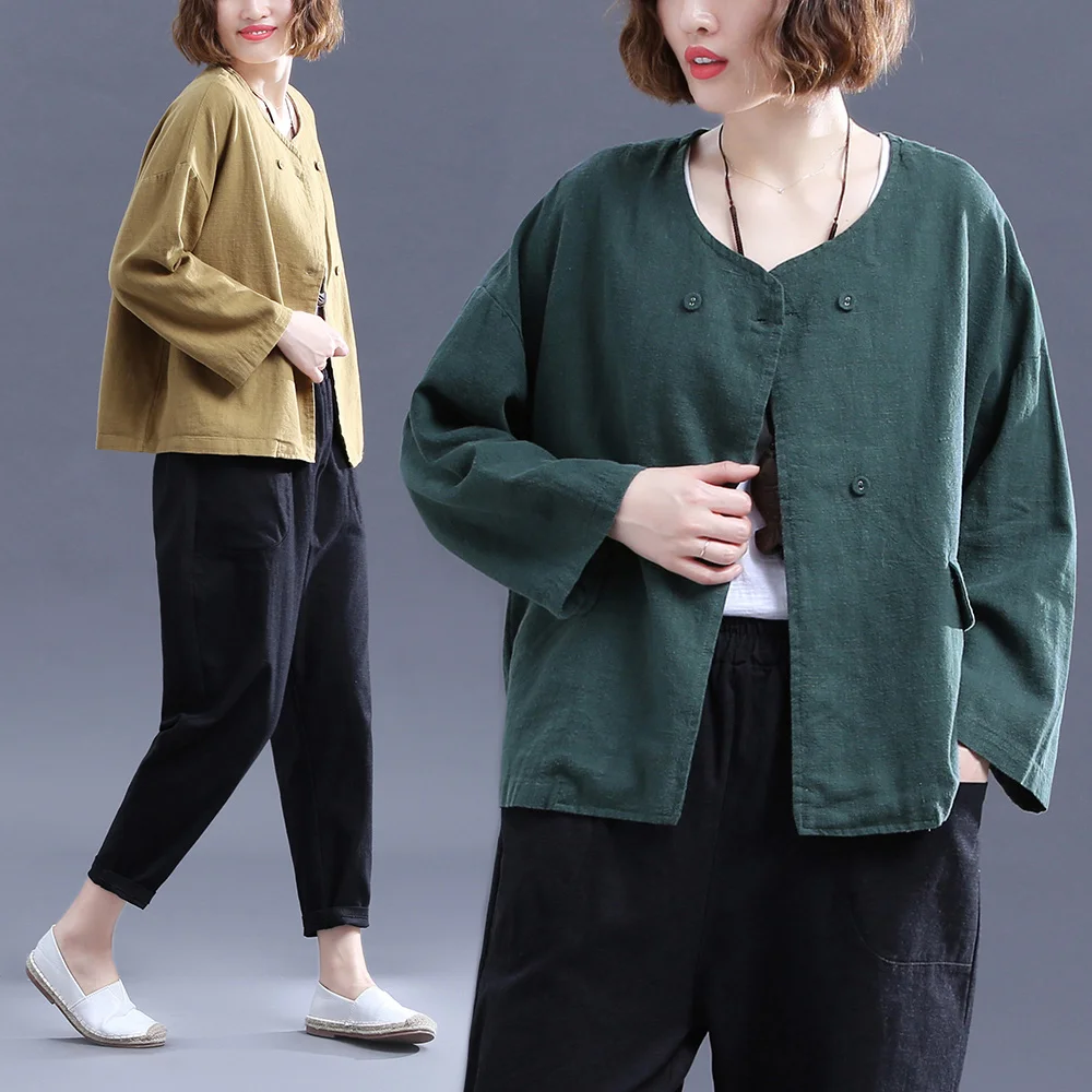 

2010 spring new style leisure short coat thin jacket 4 colors female cardigan top cotton linen clothes