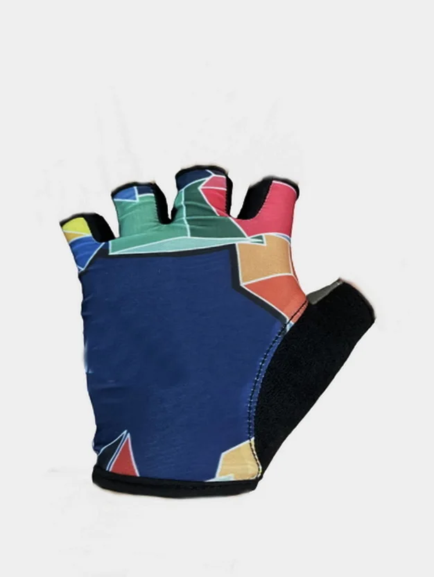 

MAPEIFUL TEAM One Pair Half Finger Cycling Jersey Gloves MTB Road Mountain Bike Bicycle Gel Gloves