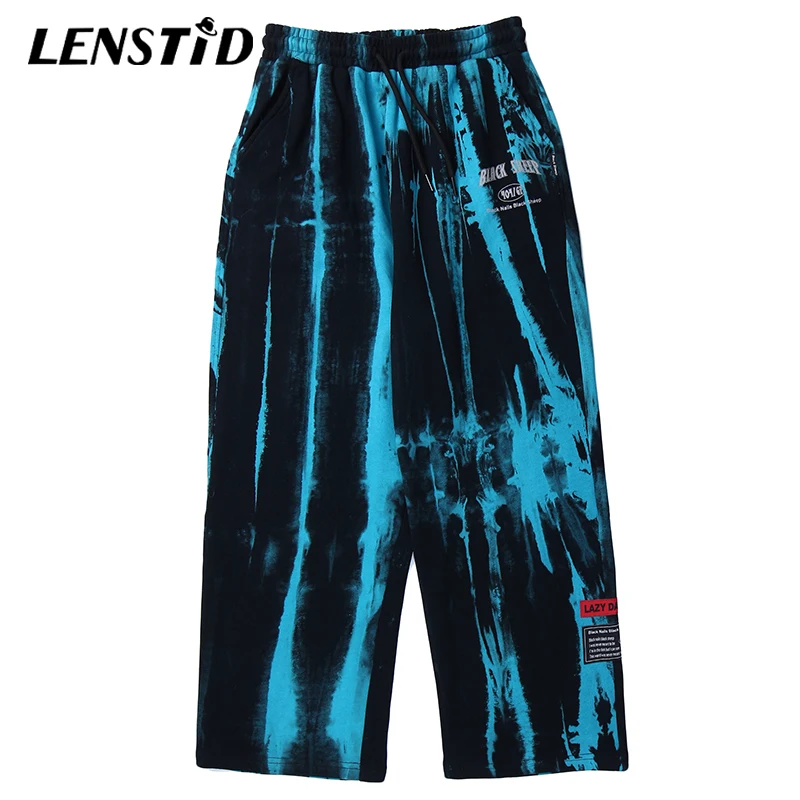 LENSTID High Street Darkness потертые с дырками в Вертикальную Полоску галстуком крашеным