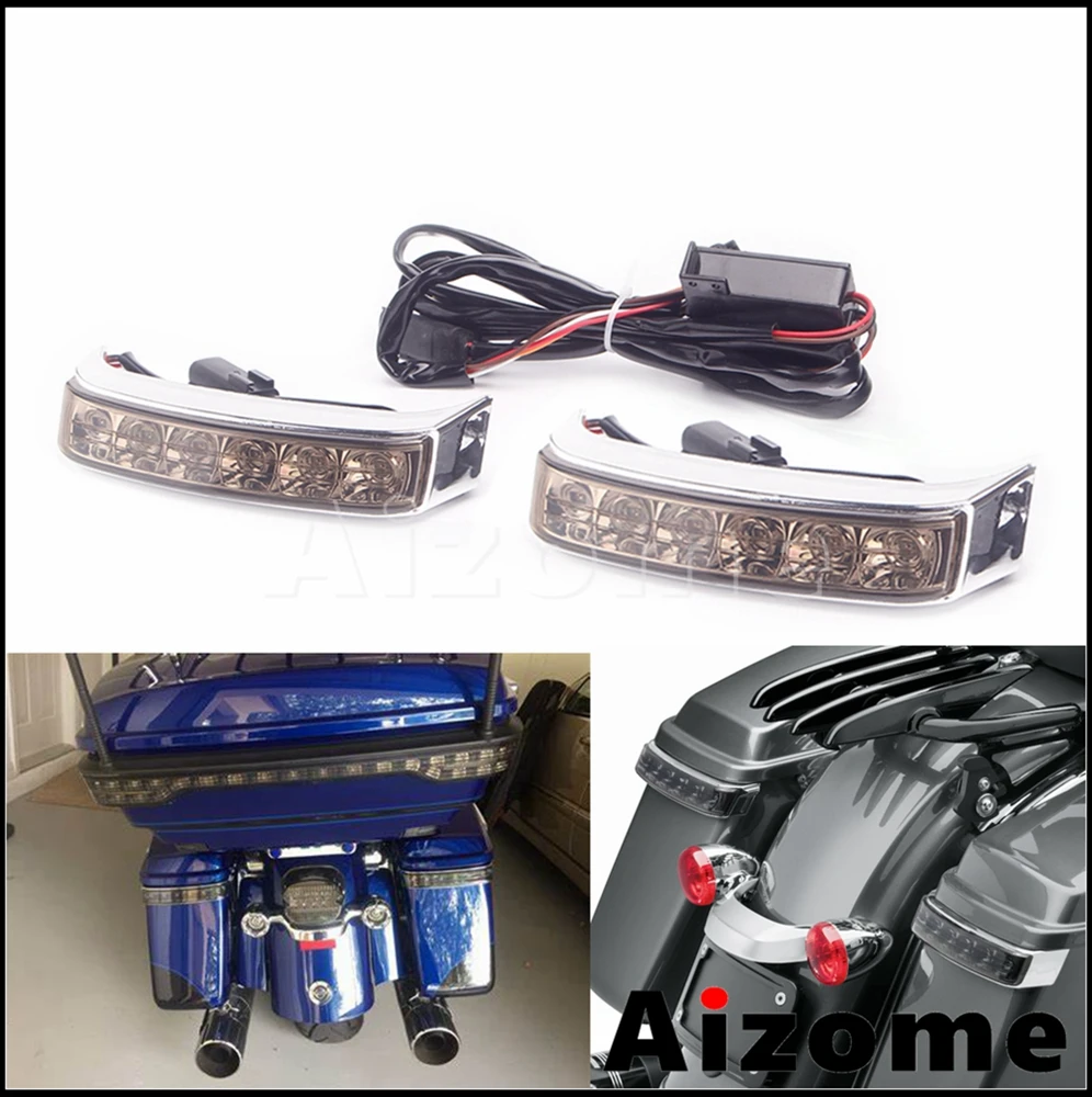 

Motorcycle Saddlebag Brake LED Turn Lights For Harley CVO Electra Road Glide FLHTCU FLHTCUL FLHTK FLHTKL FLTRU 2014-2021 2020