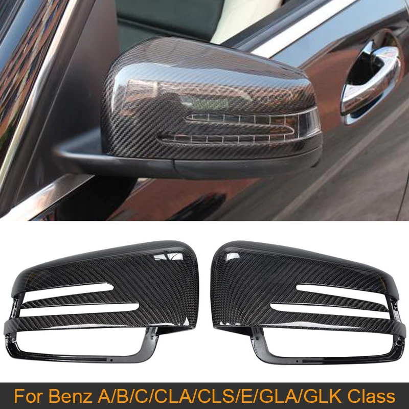

Автомобильный Зеркало заднего вида крышки для Mercedes Benz W204/W117/W176/W207/W212 2009-2016 боковое зеркало заднего вида шапки корпус из углеродного волокна