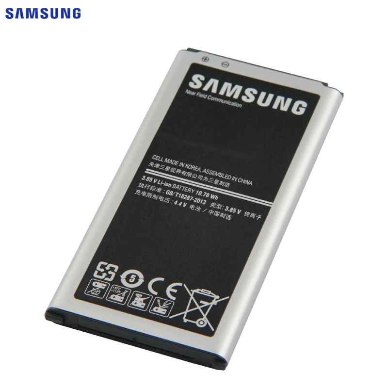 Оригинальная батарея samsung EB-BG900BBC EB-BG900BBE для samsung GALAXY S5 9006V 9006W 9008W G900F G900S NFC Функция EB-BG900BBU