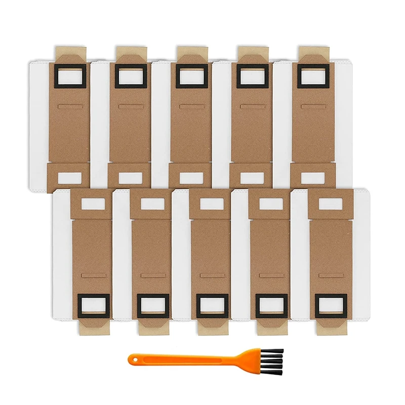 

10 Pack Vacuum Bags Replacement for Roborock S7 T7S T7S Plus Dust Bag Vacuum Cleaner Accessories Spare Parts