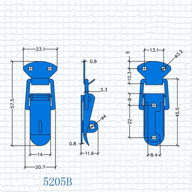 Бесплатная доставка металлическая застежка железный воздушный ящик защелка